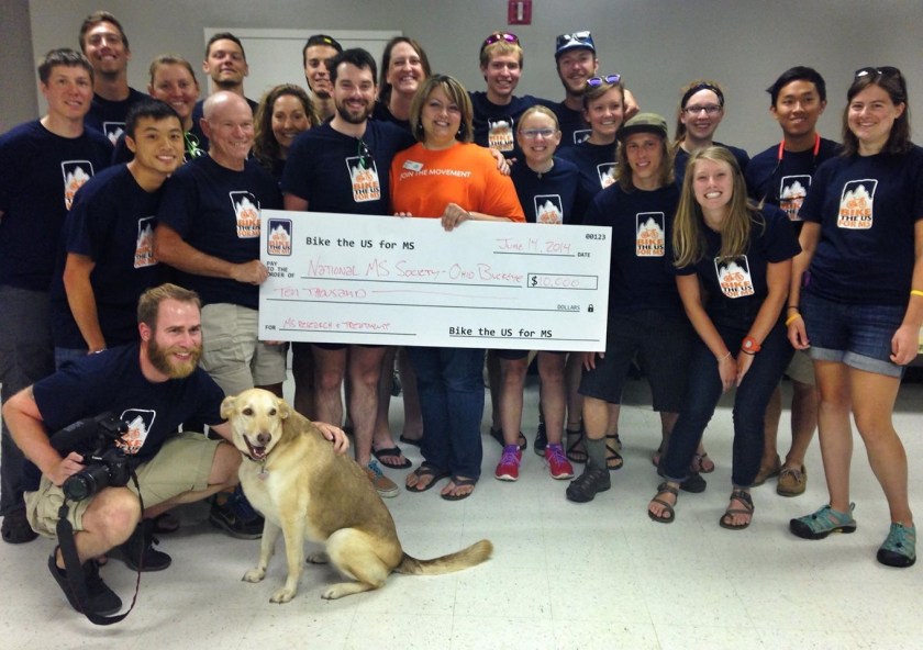 A shot of the whole Northern Tier team at our event where we ate lunch with MS patients and also dropped off a $10,000 check to Cleveland's MS Society. 