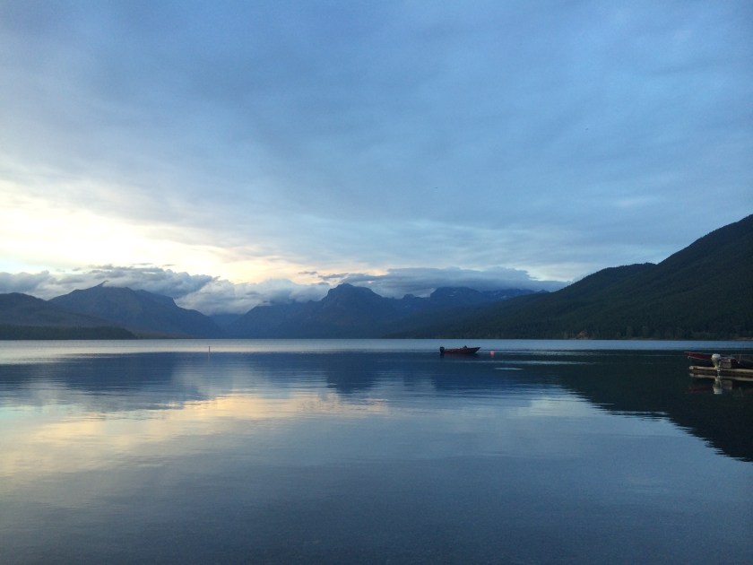 Wholly unedited shot from the Apgar Village in Glacier. 