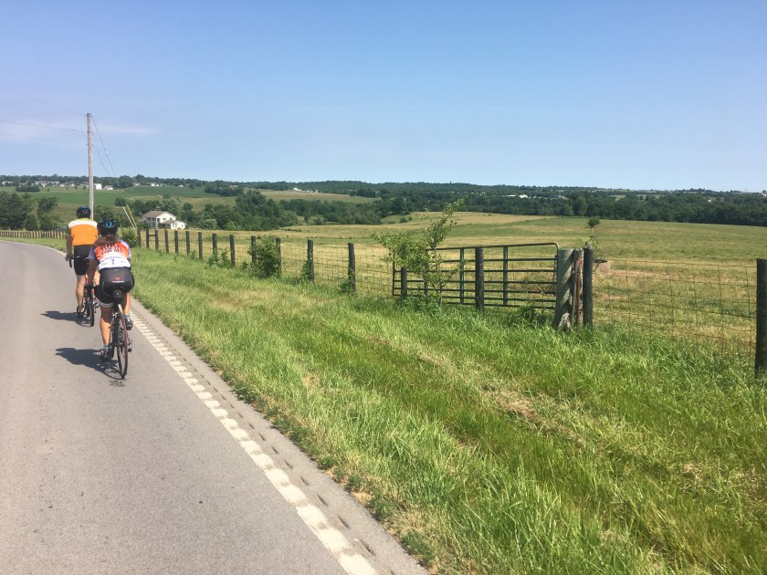 Sitting on behind Mike & Shanon in central Kentucky. 