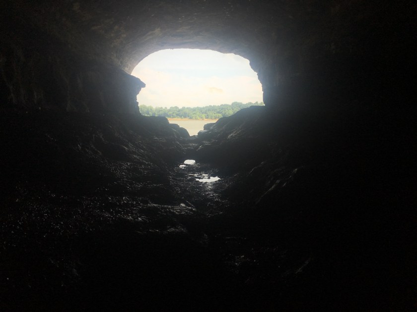 The aforementioned cave in a rock in Cave In Rock. 