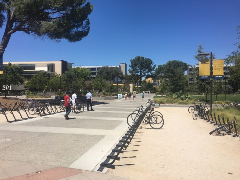 Visiting UC Davis' campus. 